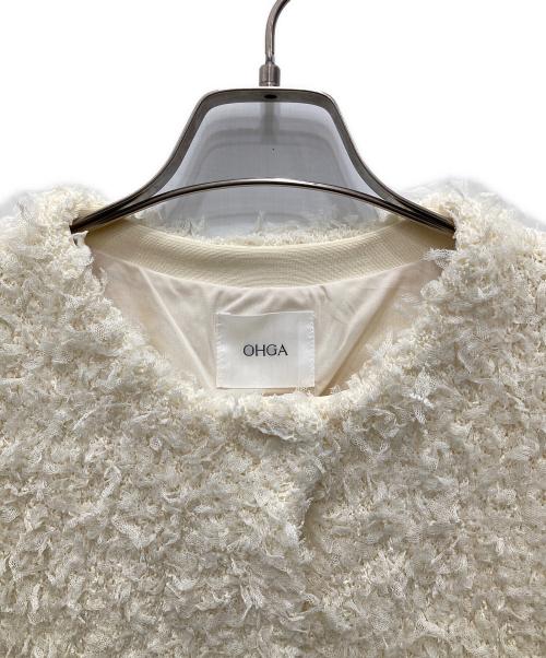 OHGA（オオガ）OHGA (オオガ) モケベスト ホワイト サイズ:Fの古着・服飾アイテム