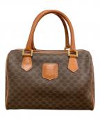 CELINEセリーヌ）の古着「マカダム柄ミニボストンバッグ」｜ブラウン