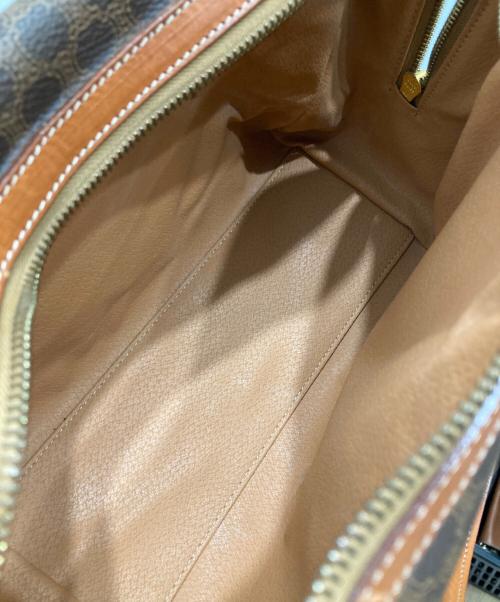 CELINE（セリーヌ）CELINE (セリーヌ) マカダム柄ミニボストンバッグ ブラウンの古着・服飾アイテム