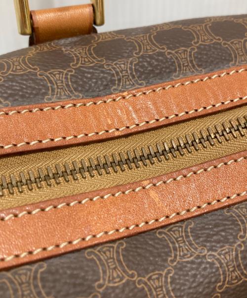 CELINE（セリーヌ）CELINE (セリーヌ) マカダム柄ミニボストンバッグ ブラウンの古着・服飾アイテム