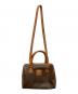 CELINE (セリーヌ) マカダム柄ミニボストンバッグ ブラウン：18000円