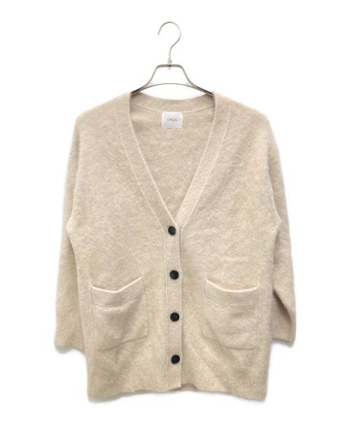 OHGA（オオガ）OHGA (オオガ) ラクーンカーディガン ベージュ サイズ:Fの古着・服飾アイテム
