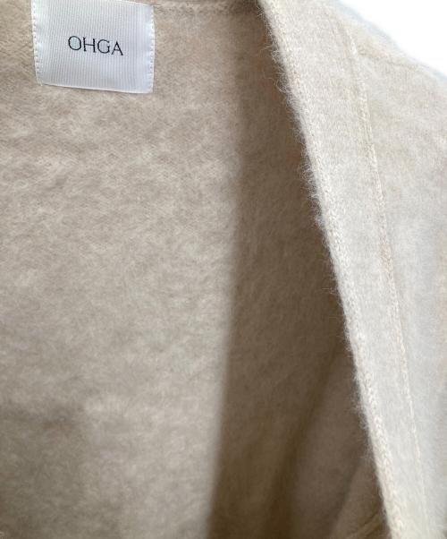 OHGA（オオガ）OHGA (オオガ) ラクーンカーディガン ベージュ サイズ:Fの古着・服飾アイテム