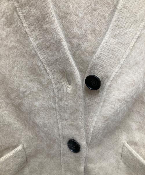OHGA（オオガ）OHGA (オオガ) ラクーンカーディガン ベージュ サイズ:Fの古着・服飾アイテム