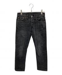 RRL（ダブルアールエル）の古着「ストレートデニムパンツ」｜ブラック