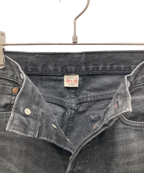 RRL（ダブルアールエル）RRL (ダブルアールエル) ストレートデニムパンツ ブラック サイズ:W28の古着・服飾アイテム
