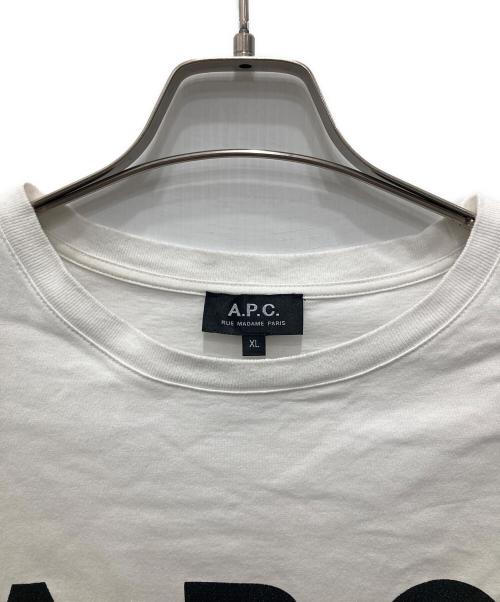 A.P.C.（アーペーセー）A.P.C. (アーペーセー) EDIFICE (エディフィス) 別注プリントTシャツ ホワイト サイズ:XLの古着・服飾アイテム