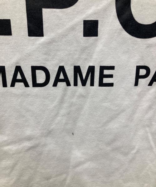 A.P.C.（アーペーセー）A.P.C. (アーペーセー) EDIFICE (エディフィス) 別注プリントTシャツ ホワイト サイズ:XLの古着・服飾アイテム