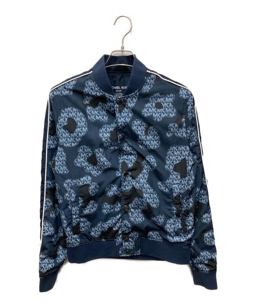MICHAEL KORS（マイケル・コース）MICHAEL KORS (マイケル・コース) PRINT NYLON BLOUSON ブルー サイズ:Sの古着・服飾アイテム