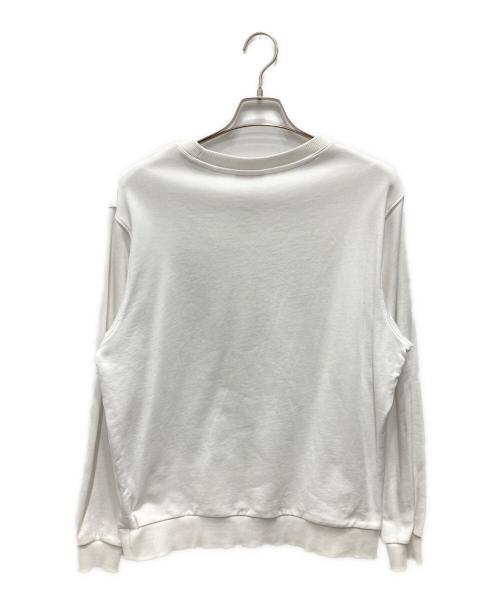 HUGO（ヒューゴ ボス）HUGO (ヒューゴ ボス) プリントスウェット ホワイト サイズ:Mの古着・服飾アイテム