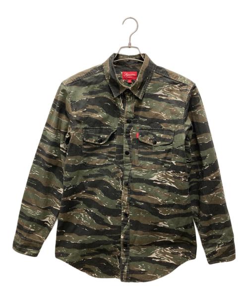 SUPREME（シュプリーム）SUPREME (シュプリーム) タイガーカモシャツ カーキ サイズ:Mの古着・服飾アイテム