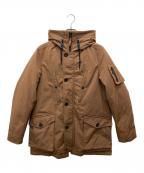 NISHIKAWADOWN/NANOuniverseニシカワダウン／ナノ・ユニバース）の古着「スポーティーフードダウン」｜ベージュ