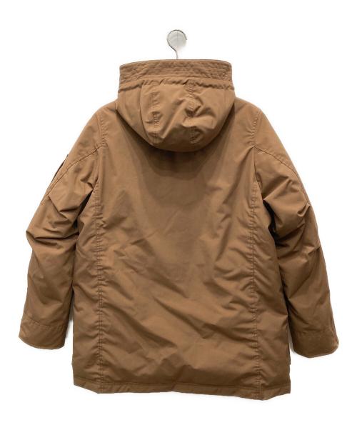 NISHIKAWADOWN/NANOuniverse（ニシカワダウン／ナノ・ユニバース）NISHIKAWADOWN/NANOuniverse (ニシカワダウン／ナノ・ユニバース) スポーティーフードダウン ベージュ サイズ:Lの古着・服飾アイテム