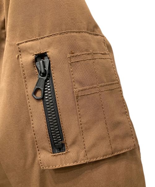 NISHIKAWADOWN/NANOuniverse（ニシカワダウン／ナノ・ユニバース）NISHIKAWADOWN/NANOuniverse (ニシカワダウン／ナノ・ユニバース) スポーティーフードダウン ベージュ サイズ:Lの古着・服飾アイテム