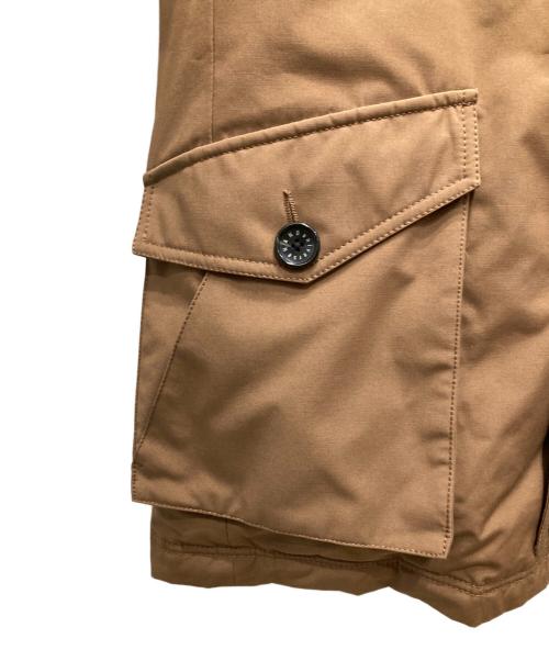 NISHIKAWADOWN/NANOuniverse（ニシカワダウン／ナノ・ユニバース）NISHIKAWADOWN/NANOuniverse (ニシカワダウン／ナノ・ユニバース) スポーティーフードダウン ベージュ サイズ:Lの古着・服飾アイテム