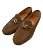 Salvatore Ferragamoサルヴァトーレ フェラガモ）の古着「ガンチーニスウェードローファー」｜ブラウン