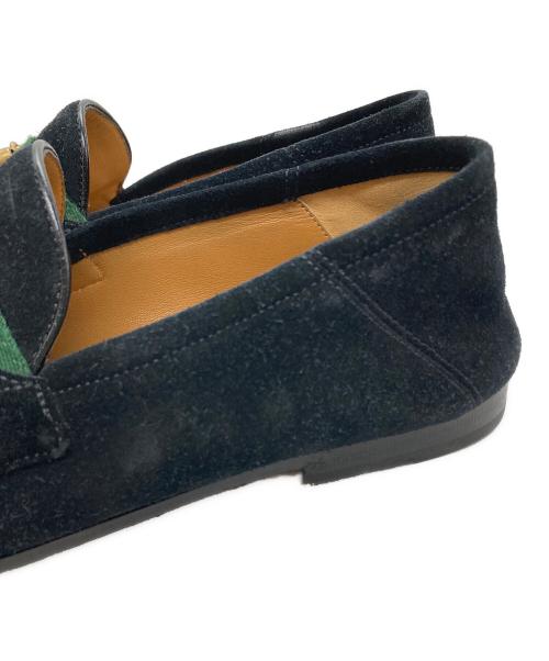 GUCCI（グッチ）GUCCI (グッチ) シェリーラインホースビットローファー ブラック サイズ:6 1/2の古着・服飾アイテム