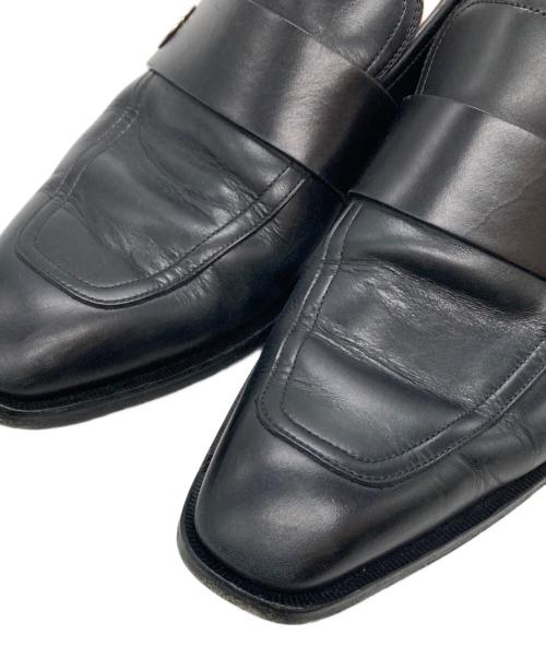 GUCCI（グッチ）GUCCI (グッチ) インターロッキングGレザーシューズ ブラック サイズ:6の古着・服飾アイテム