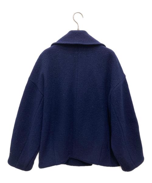 COLLAGE（コラージュ）COLLAGE (コラージュ) 圧縮ウールコート ネイビー サイズ:Fの古着・服飾アイテム