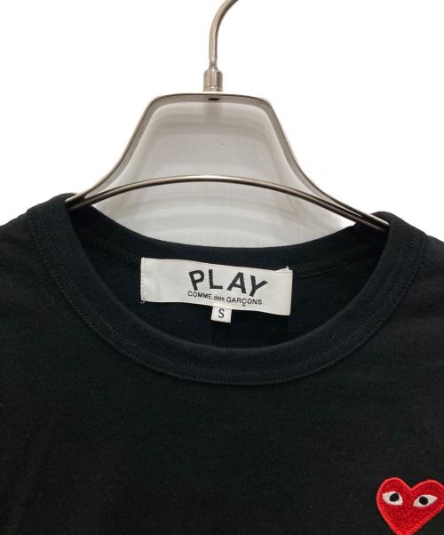 PLAY COMME des GARCONS（プレイコムデギャルソン）PLAY COMME des GARCONS (プレイコムデギャルソン) ハートワッペンTシャツ ブラック サイズ:Sの古着・服飾アイテム