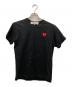 PLAY COMME des GARCONS（プレイコムデギャルソン）の古着「ハートワッペンTシャツ」｜ブラック