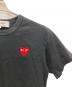 PLAY COMME des GARCONS (プレイコムデギャルソン) ハートワッペンTシャツ ブラック サイズ:S：7000円