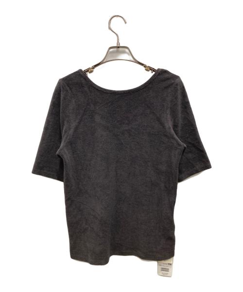 Demi-Luxe Beams（デミルクス ビームス）Demi-Luxe BEAMS (デミルクス ビームス) バックオープンパイルカットソー グレー サイズ:Freeの古着・服飾アイテム