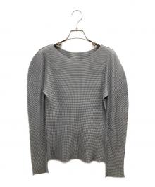 me ISSEY MIYAKE（ミーイッセイ ミヤケ）の古着「プリーツブラウス」｜グレー