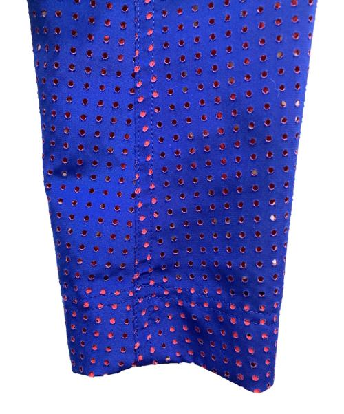 ISSEY MIYAKE（イッセイミヤケ）ISSEY MIYAKE (イッセイミヤケ) パンチングジャケット ブルー サイズ:Mの古着・服飾アイテム