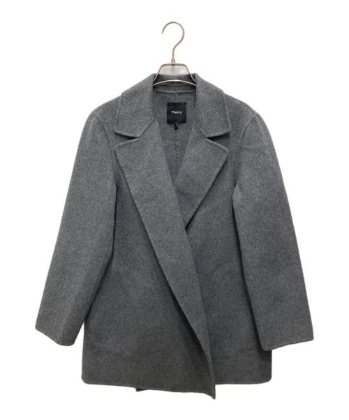 theory（セオリー）theory (セオリー) Moxie Oleviaコート/モクシー　オレヴィア　コート グレー サイズ:Sの古着・服飾アイテム