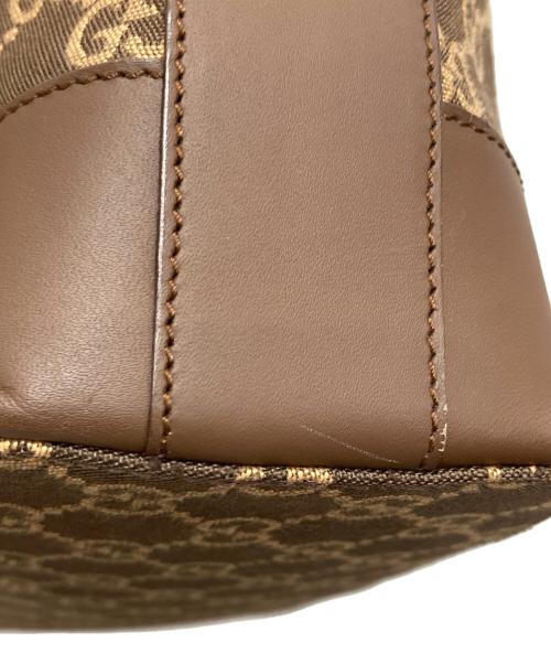 GUCCI（グッチ）GUCCI (グッチ) GGキャンバスワンショルダーバッグ ブラウンの古着・服飾アイテム