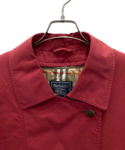 Burberry's（バーバリー）Burberry's (バーバリーズ) ステンカラーコート レッド サイズ:不明（実寸をご確認ください）の古着・服飾アイテム