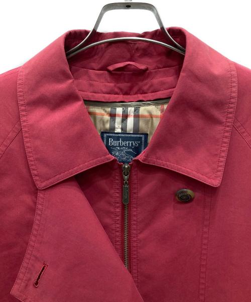 Burberry's（バーバリー）Burberry's (バーバリーズ) ステンカラーコート レッド サイズ:不明（実寸をご確認ください）の古着・服飾アイテム