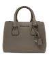 MICHAEL KORS（マイケル・コース）の古着「Camille Small Satchel/カミール スモール サッチェル」｜グレー