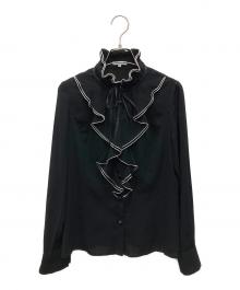 TO BE CHIC（トゥービーシック）の古着「フリルブラウス」｜ブラック