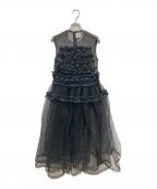 noir kei ninomiyaノワール ケイ ニノミヤ）の古着「ノースリーブワンピース」｜ブラック