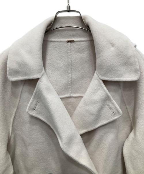 Mila Owen（ミラオーウェン）Mila Owen (ミラオーウェン) 衿ストラップハーフ丈リバーPコート ピンク サイズ:1の古着・服飾アイテム