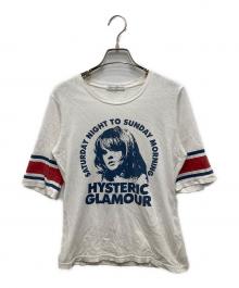 Hysteric Glamour（ヒステリックグラマー）の古着「ヒスガールプリントTシャツ」｜ホワイト