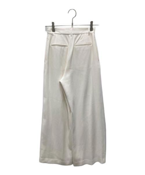 anuans（アニュアンス）anuans (アニュアンス) ダブルサテンサイドタックパンツ ホワイト サイズ:XSの古着・服飾アイテム