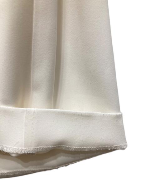 anuans（アニュアンス）anuans (アニュアンス) ダブルサテンサイドタックパンツ ホワイト サイズ:XSの古着・服飾アイテム