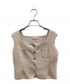 CELFORDセルフォード）の古着「スクエアネックニットジレ」｜アイボリー