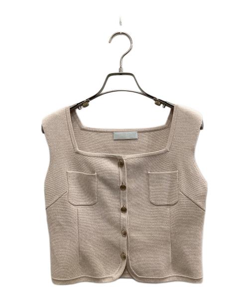 CELFORD（セルフォード）CELFORD (セルフォード) スクエアネックニットジレ アイボリー サイズ:ONE SIZEの古着・服飾アイテム
