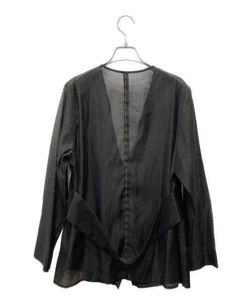 CADUNE（カデュネ）CADUNE (カデュネ) シースルージャケット ブラック サイズ:38 未使用品の古着・服飾アイテム