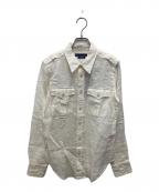 RALPH LAURENラルフローレン）の古着「リネンシャツ」｜アイボリー