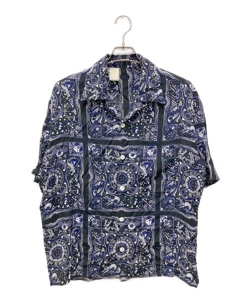 N.HOOLYWOOD（エヌ ハリウッド）N.HOOLYWOOD (エヌ ハリウッド) Hawaiian Shirt ネイビー サイズ:42の古着・服飾アイテム
