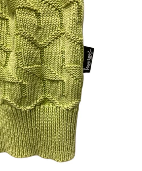 stussy（ステューシー）stussy (ステューシー) 22AW STRAND SWEATER/22AW ストランド・セーター 黄緑 サイズ:Ｍの古着・服飾アイテム