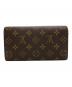 LOUIS VUITTON (ルイ ヴィトン) 長財布 ブラウン：11000円