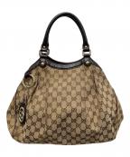 GUCCIグッチ）の古着「スーキー GGキャンバス トートバッグ」｜ベージュ