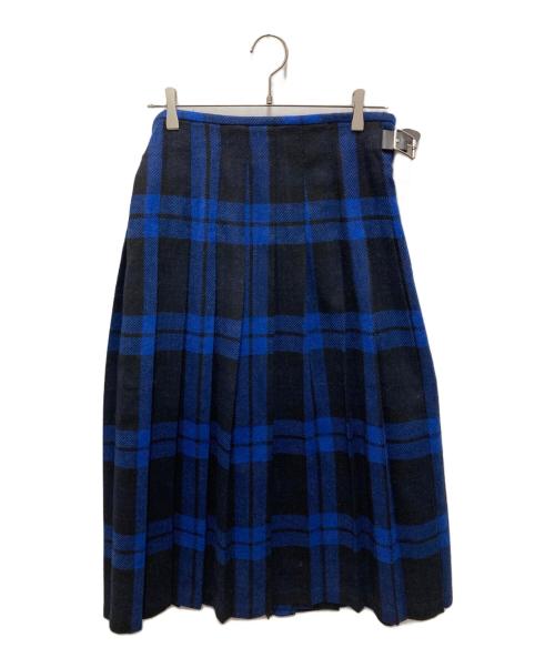 O'NEIL OF DUBLIN（オニールオブダブリン）O'NEIL OF DUBLIN (オニールオブダブリン) Spick and Span (スピックアンドスパン) 別注ウールステッドラップスカート ブルー サイズ:36の古着・服飾アイテム