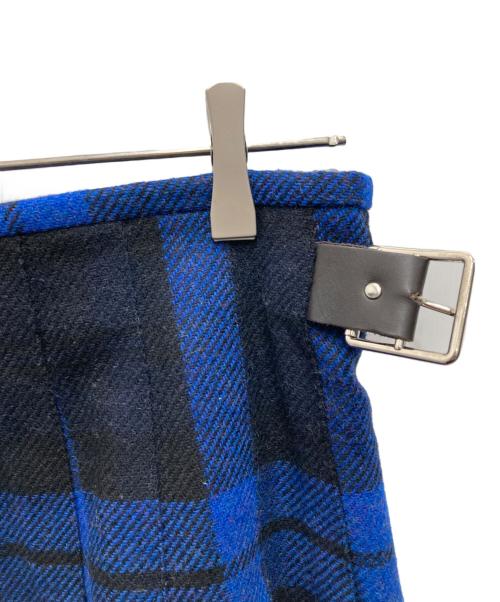 O'NEIL OF DUBLIN（オニールオブダブリン）O'NEIL OF DUBLIN (オニールオブダブリン) Spick and Span (スピックアンドスパン) 別注ウールステッドラップスカート ブルー サイズ:36の古着・服飾アイテム